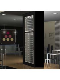 Combiné de 2 caves à vin multi-usages modulaires, en ilot CALICE DESIGN