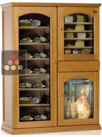 Combiné de 3 armoires réfrigérées pour le stockage des fromages, des charcuteries et des desserts CALICE