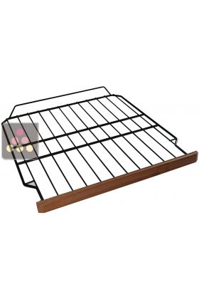 Clayette de stockage en fil d'acier avec fronton bois pour cave ACI-CLI810