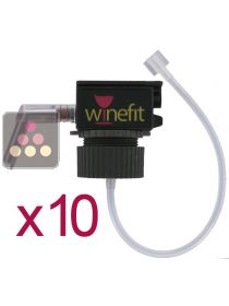 Lot de 10 Bouchons pour distributeur de vin au verre Winefit WINEFIT
