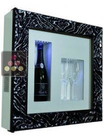 Cadre à Champagne Design et Silencieux mono-température pour 1 bouteille et 2 verres CALICE DESIGN