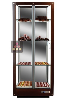 Vitrine 3 faces réfrigérée pour la conservation des chocolats