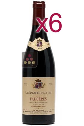 6 Bouteilles de Faugères Rouge 2016 - Domaine JM Alquier - Cuvée Les Bastides