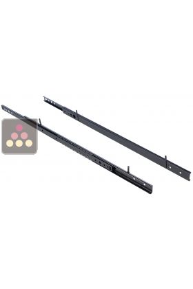 Lot de 2 rails pour 1 Clayette coulissante