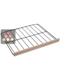 Clayette de stockage en fil d'acier avec fronton bois CLIMADIFF