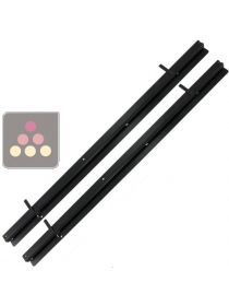 Lot de 2 rails coulissants pour 1 clayette compatible gamme DIVA AVINTAGE