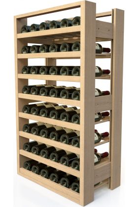 Meuble de rangement en bois pour 48 bouteilles