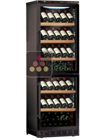 Combiné de 2 caves à vin mono-températures de conservation ou de service encastrable CALICE