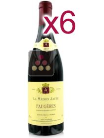 6 Bouteilles de Faugères Rouge 2016 - Domaine JM Alquier - Cuvée Maison Jaune Sélection Vin