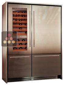 Combiné cave à vin, réfrigérateur et double-compartiment Tri-Modes - Design Light KITCHENAID