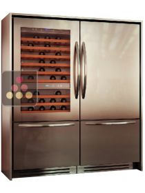 Combiné cave à vin, réfrigérateur et double-compartiment Tri-Modes - Design Classique KITCHENAID