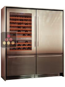 Combiné cave à vin, réfrigérateur et double-compartiment Tri-Modes - Design Classique KITCHENAID