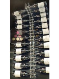 Support en plexiglas transparent pour mur et plafond pour 22 bouteilles SOBRIO