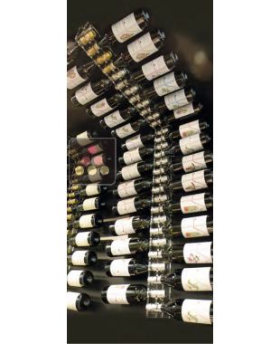 Support en plexiglas transparent pour mur et plafond pour 30 bouteilles SOBRIO