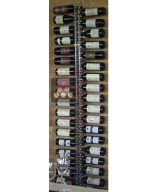 Support mural en plexiglas transparent pour 38 bouteilles (illumination LED optionnelle) SOBRIO
