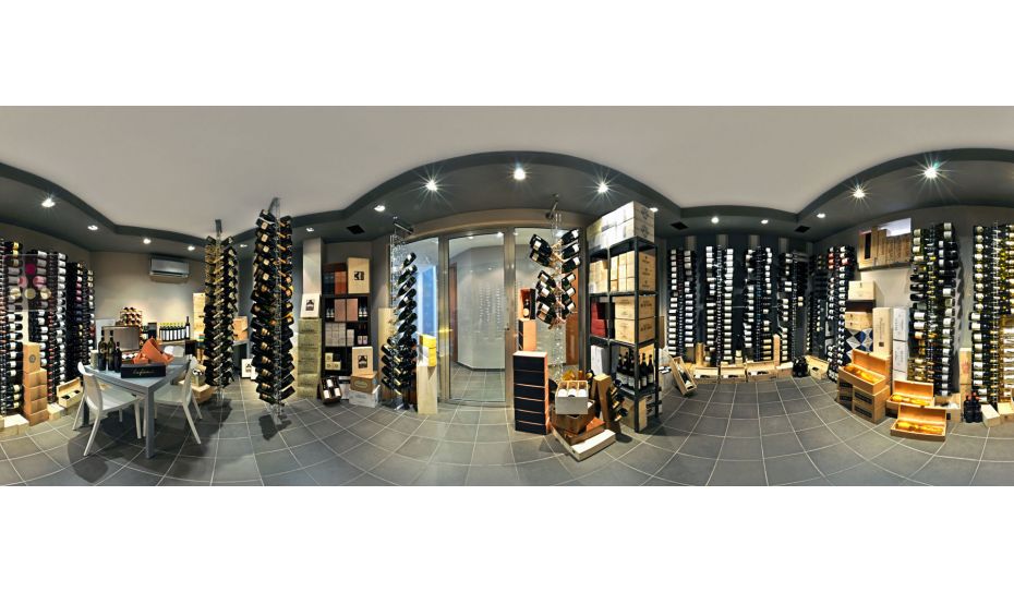 Porte-Bouteilles mural en plexiglas pour 14 bouteilles de champagne (illumination LED optionnelle)