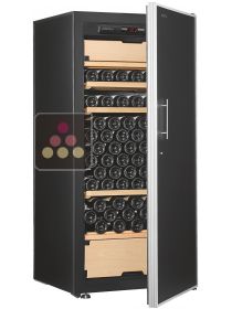 Cave à vin Multi-Usages de vieillissement, de service des vins frais et de chambrage des vins rouges - 3 températures - Equipement stockage/coulissant ARTEVINO