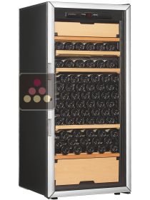 Cave à vin Multi-Usages de vieillissement, de service des vins frais et de chambrage des vins rouges - 3 températures - Equipement stockage/coulissant ARTEVINO