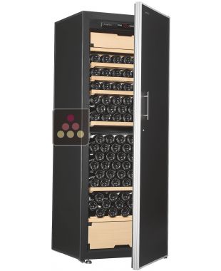 Cave à vin Multi-Usages de vieillissement, de service des vins frais et de chambrage - 3 températures - Equipement stockage/coulissant ARTEVINO