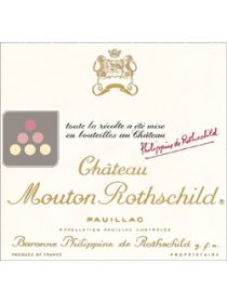 Vins Rouge Mouton Rothschild - Pauillac 1er Cru Classé - 2001 0,75 L Sélection Vin
