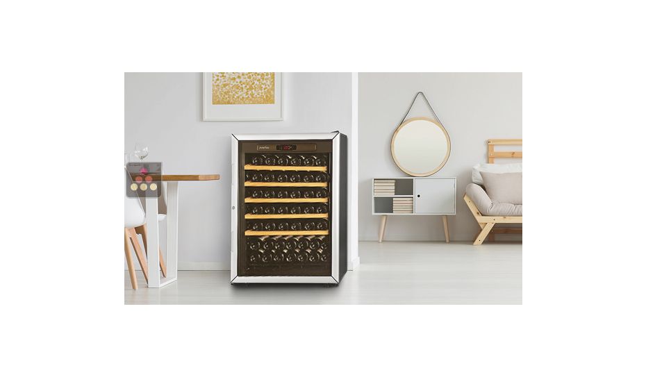 Cave à vin Multi-Températures de service et de conservation - Clayettes coulissantes