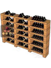 Casiers en pierre de Tuffeau pour 288 bouteilles SANDYLINE