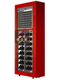 Combiné de 2 caves à vin multi-usages modulaires, en pose libre CALICE DESIGN