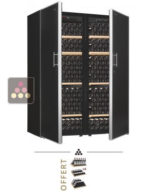 Combiné de 2 caves à vin Mono-Température de vieillissement et de conservation - Equipement stockage ARTEVINO
