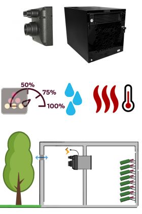 Climatiseur de cave monobloc encastrable - Froid, humidification et chauffage