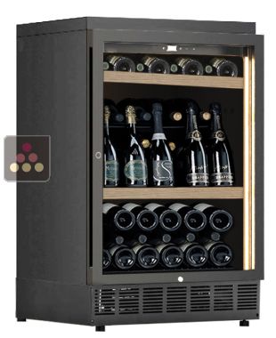 Cave à vin enchassable mono-température service ou conservation - Présentation Mixte CALICE