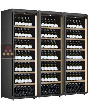 Combiné de 3 caves à vin mono-température de service ou de conservation CALICE