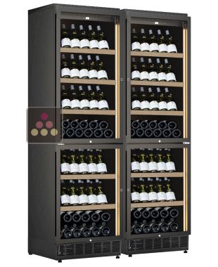 Combiné encastrable de 4 caves mono-température de service ou de conservation CALICE