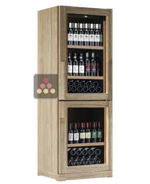 Cave à vin 2 températures de service - Pose libre - Présentation verticale
CALICE