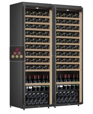 Combiné de 2 caves à vin mono-température de service ou de conservation CALICE