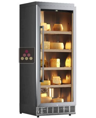 Cave à fromage de conservation encastrable jusqu'à 80Kg - Façade inox CALICE