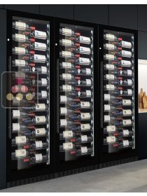 Combiné encastrable de 3 caves à vin mono-température de service ou de conservation LE CHAI