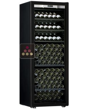 Cave à vin Mono-Température de vieillissement ou de service - Equipement présentation/stockage - Porte Full Glass - Design all black TRANSTHERM