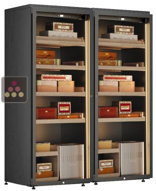 Combiné de 2 caves à cigares avec régulation électronique de température et hygrométrie - Pose libre
CALICE