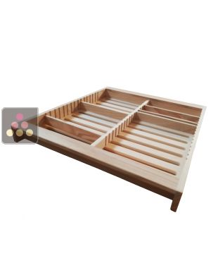 Clayette pour cigares en bois massif avec séparateurs CALICE