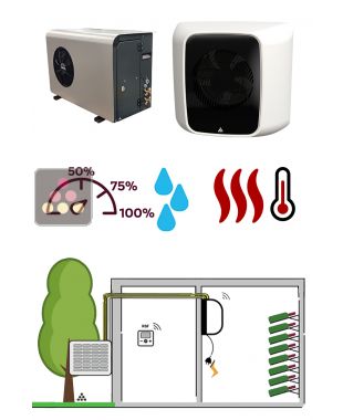 Climatiseur de cave à vin jusqu'à 48m3 - Évaporateur mural - Froid, humidification et chauffage FRIAX