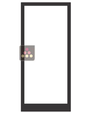 Façade en bois pour vitrine encastrable P36-53cm CALICE DESIGN