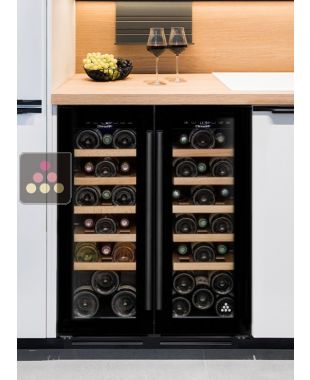 Cave à vin de service encastrable sous-plan 2 températures CLIMADIFF