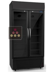 Armoire positive Noire - 2 portes - 559L - Second choix FRIGELUX