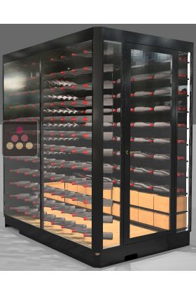 Cellier sur-mesure mono-température de vieillissement dite Wineroom - Structure acier