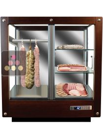 Vitrine 3 faces réfrigérée de conservation ou de service des charcuteries CALICE