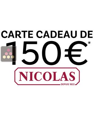 Carte Cadeau NICOLAS 150€ du 16/08/2024 au 16/10/2024 suivant conditions La SOMMELIERE