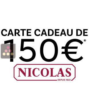 Carte Cadeau NICOLAS 150€ du 16/08/2024 au 16/10/2024 suivant conditions La SOMMELIERE