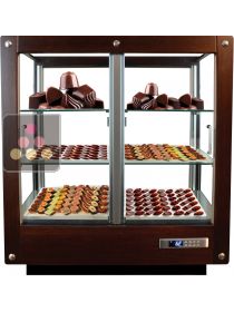 Vitrine 4 faces réfrigérée de conservation des chocolats CALICE DESIGN