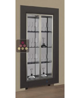 Vitrine non réfrigérée dite 'sec' encastrable pour verrerie ou spiritueux CALICE DESIGN