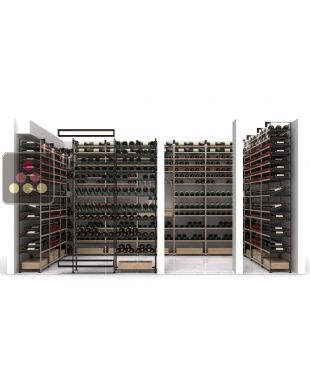 Aménagement de cave Métal pour 1640 bouteilles - Fabrication spécifique - Essentiel System ARCHITECTURE INTERIEURE DU VIN